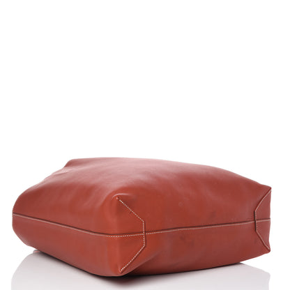 Hermes Veau Sikkim Taurillon Clemence Double Sens 45 Reversible Tote Rubis Bougainvillea 10 of 17