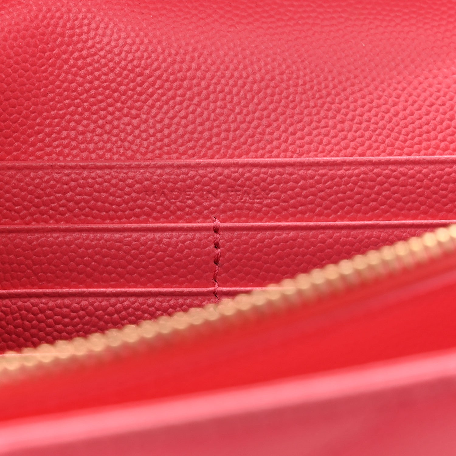 Saint Laurent Grain De Poudre Matelasse Chevron Monogram Chain Wallet Rose Clair 7 of 12