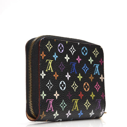 Louis Vuitton Monogram Multicolor Zippy Coin Purse Black 3 of 7