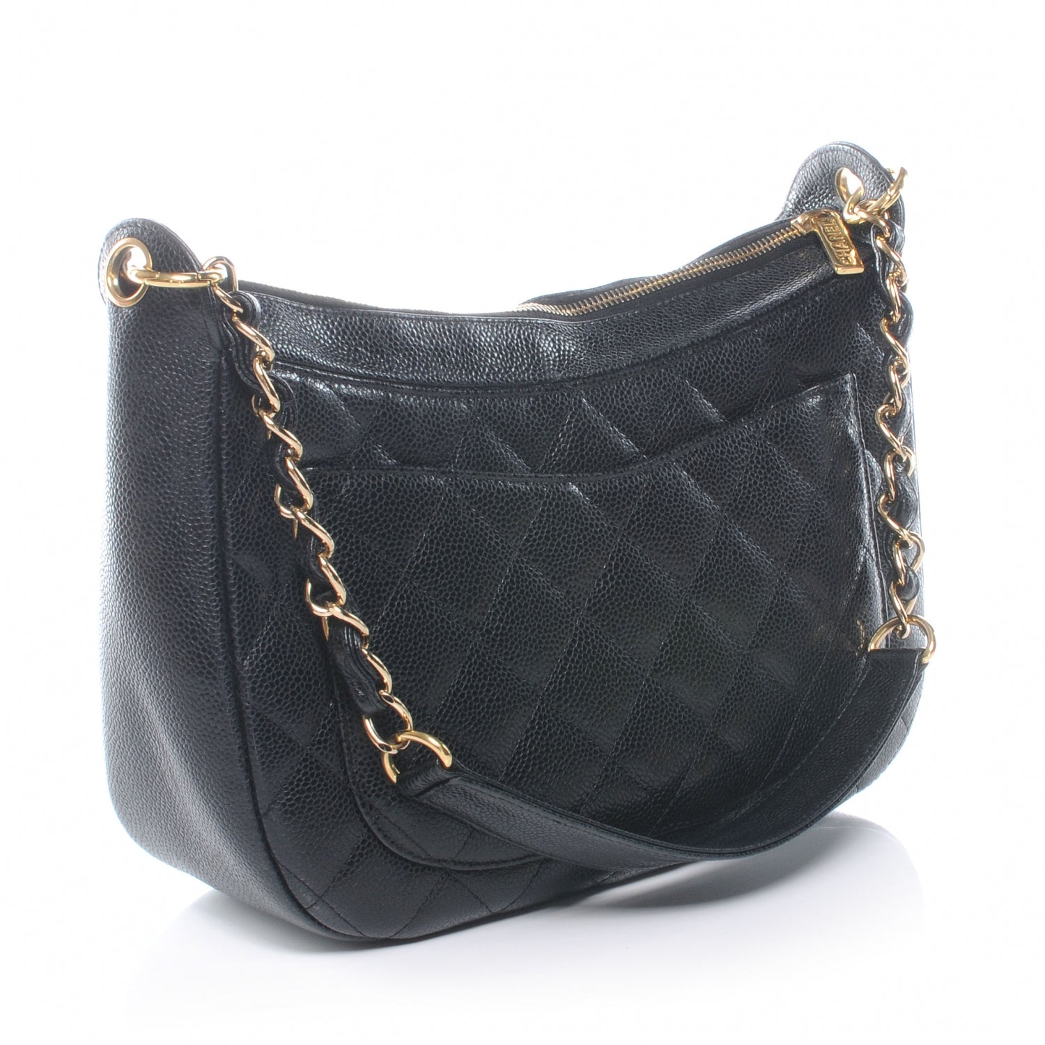 Chanel Caviar Quilted Hobo Bag Black 3 of 7