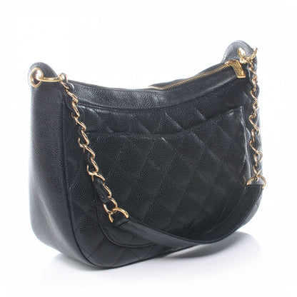Chanel Caviar Quilted Hobo Bag Black 3 of 7