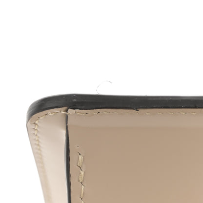 Fendi Patent Petite Peekaboo Cut Beige Amid 13 of 14