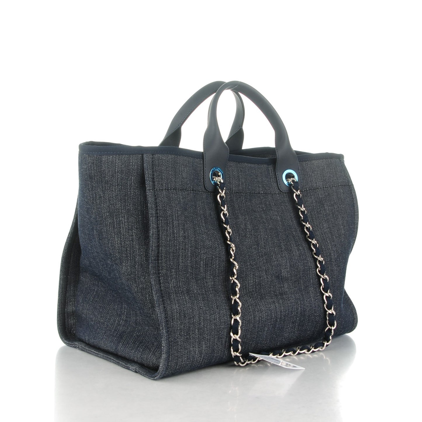 Canvas Large Deauville Tote Dark Blue