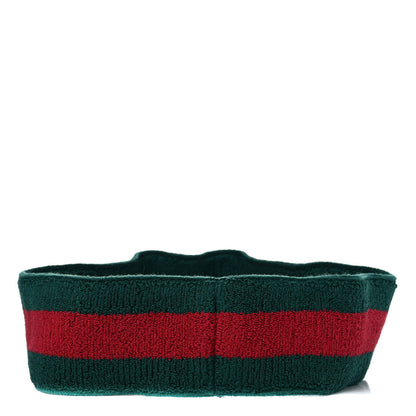 Gucci Vinyl Web Visor M Green Red 4 of 10