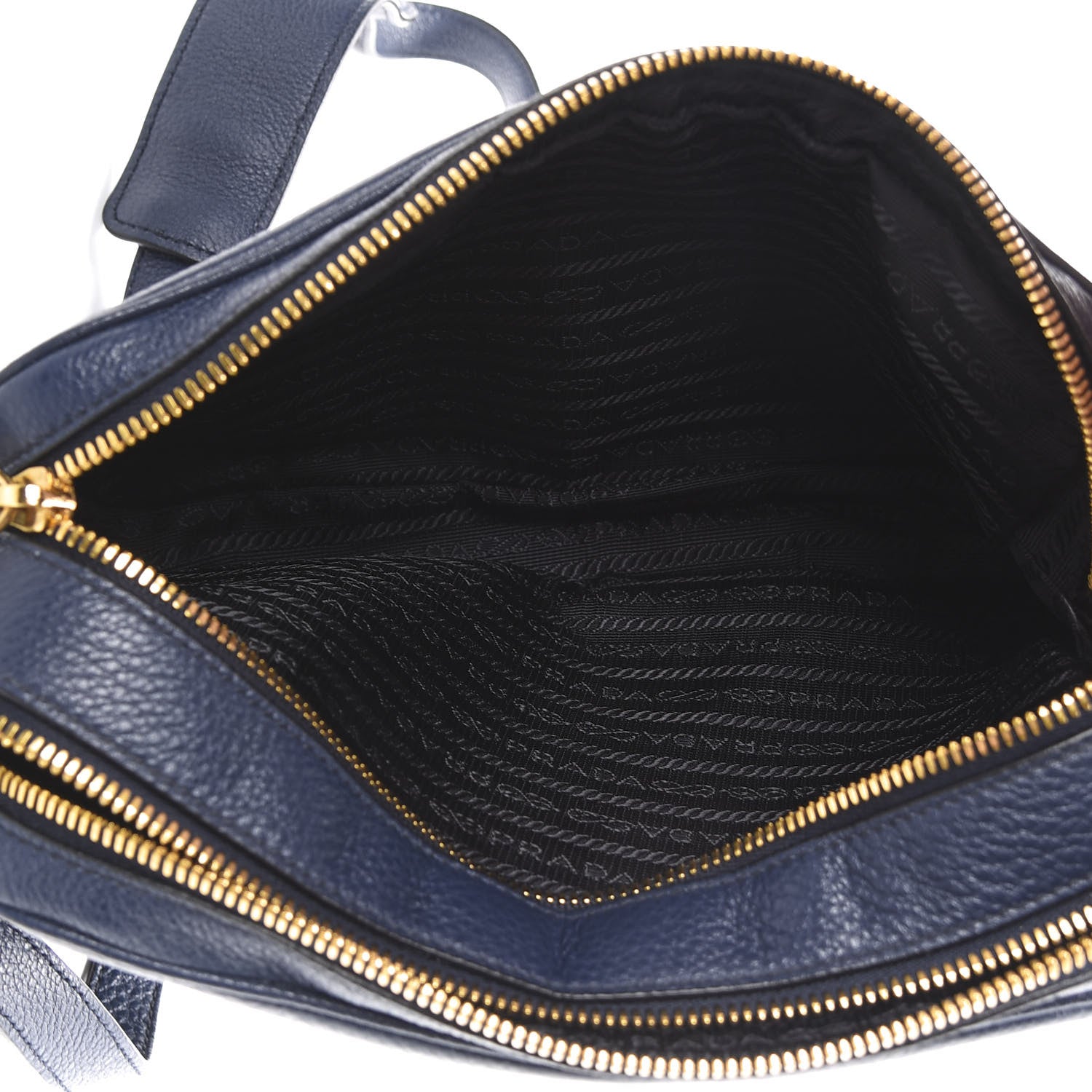Prada Vitello Phenix Camera Bag Baltico 5 of 10
