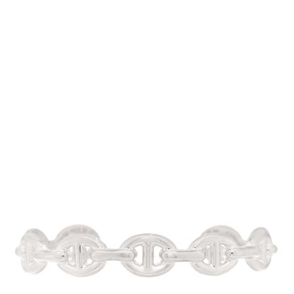 Hermes Sterling Silver MM Chaine d'Ancre Enchainee Cuff Bracelet SH 1 of 4