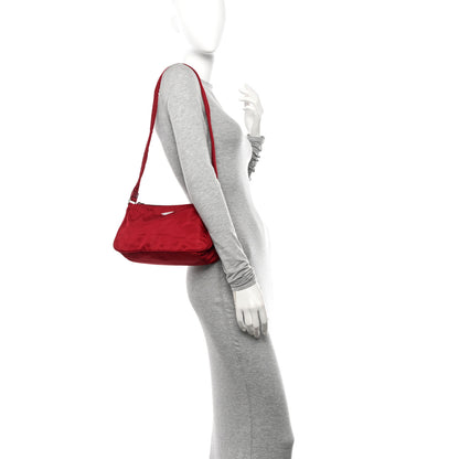 Prada Tessuto Nylon Shoulder Bag Fuoco 2 of 9