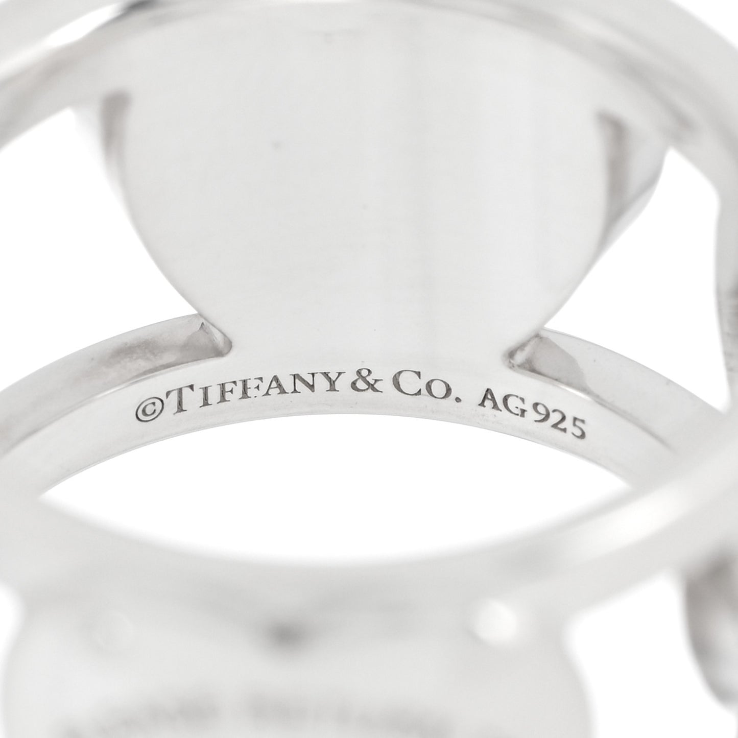 Sterling Silver Return to Tiffany Heart Wide Band Ring 50 5.25
