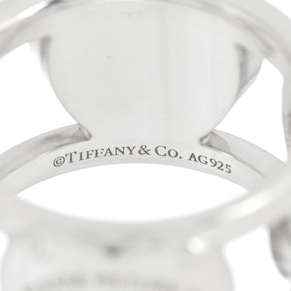 Tiffany Sterling Silver Return to Tiffany Heart Wide Band Ring 50 5.25 4 of 5