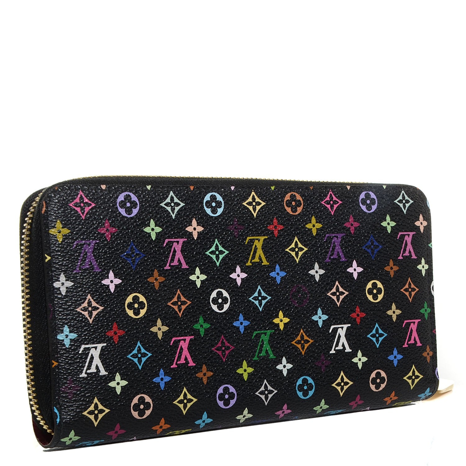 Louis Vuitton Monogram Multicolor Zippy Wallet Black Grenade 3 of 8