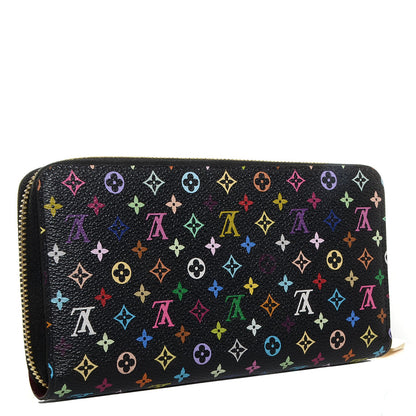 Louis Vuitton Monogram Multicolor Zippy Wallet Black Grenade 3 of 8