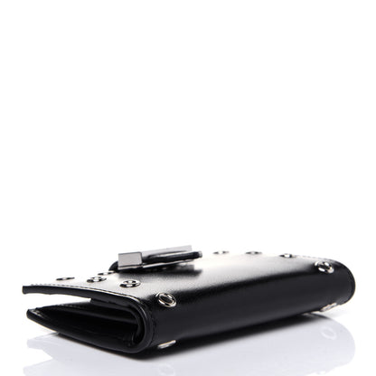 Givenchy Calfskin Eyelet GV3 Card Case Black 4 of 11
