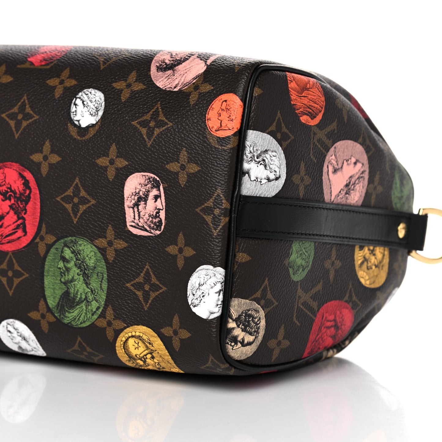 X FORNASETTI Monogram Cameo Speedy Bandouliere 25