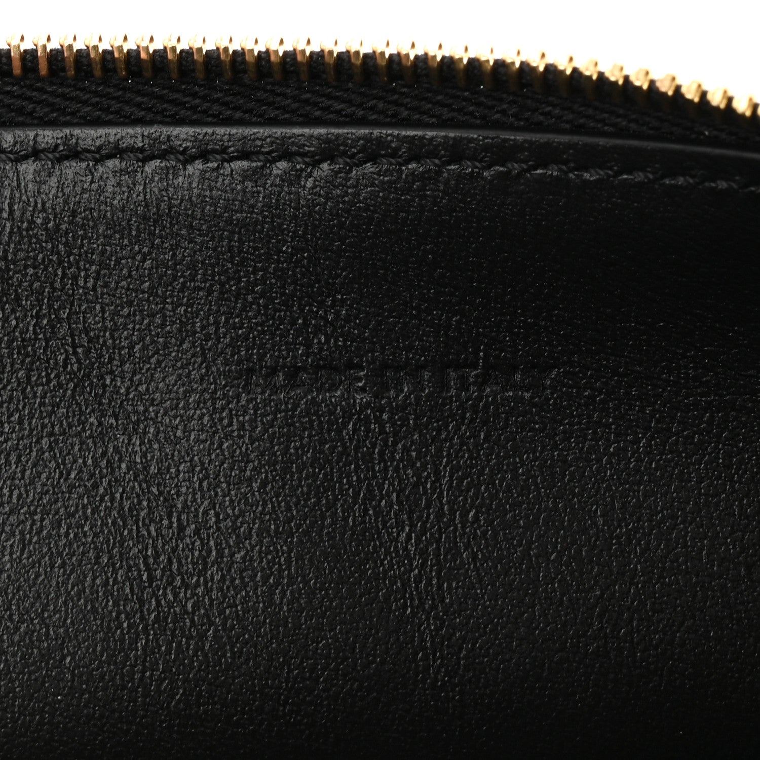 Celine Smooth Calfskin Cuir Triomphe Clutch on Chain Black 6 of 11