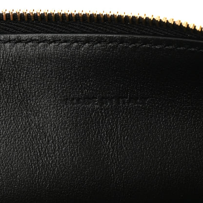 Celine Smooth Calfskin Cuir Triomphe Clutch on Chain Black 6 of 11