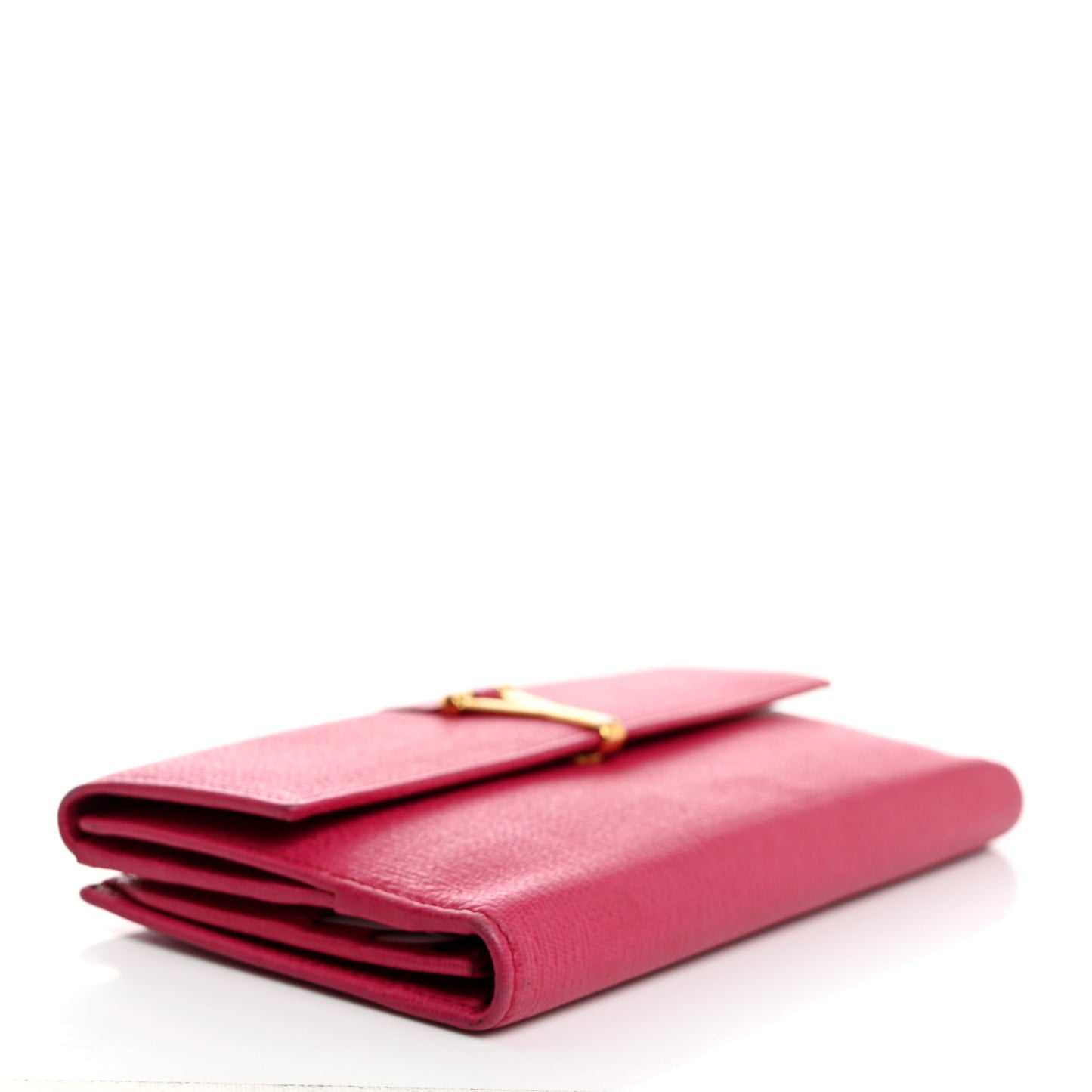 Calfskin Classic Y Ligne Wallet Fuchsia