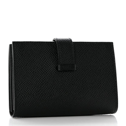 Hermes Epsom Bearn Card Holder Wallet Black 4 of 8