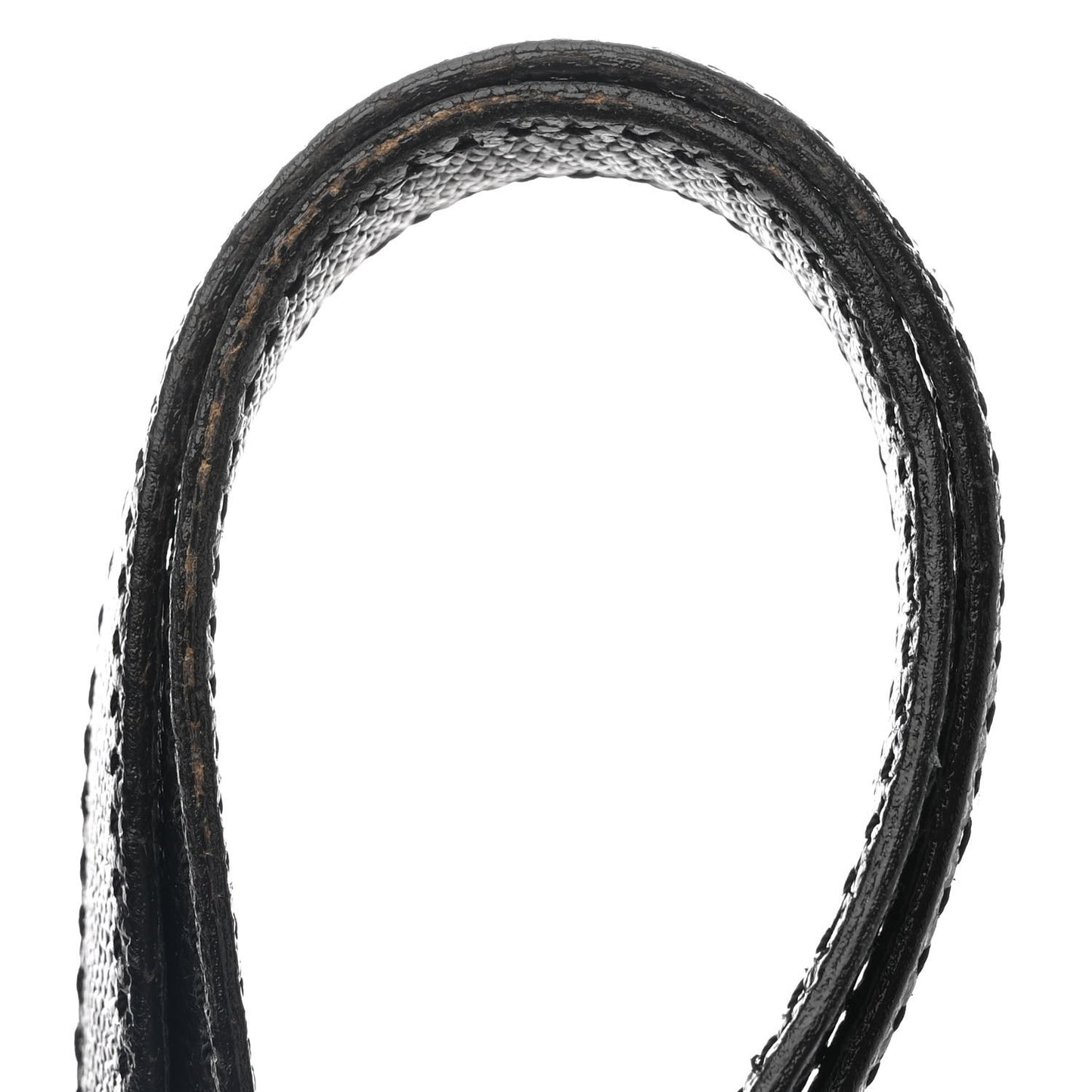Grained Calfskin Shoulder Bag Black