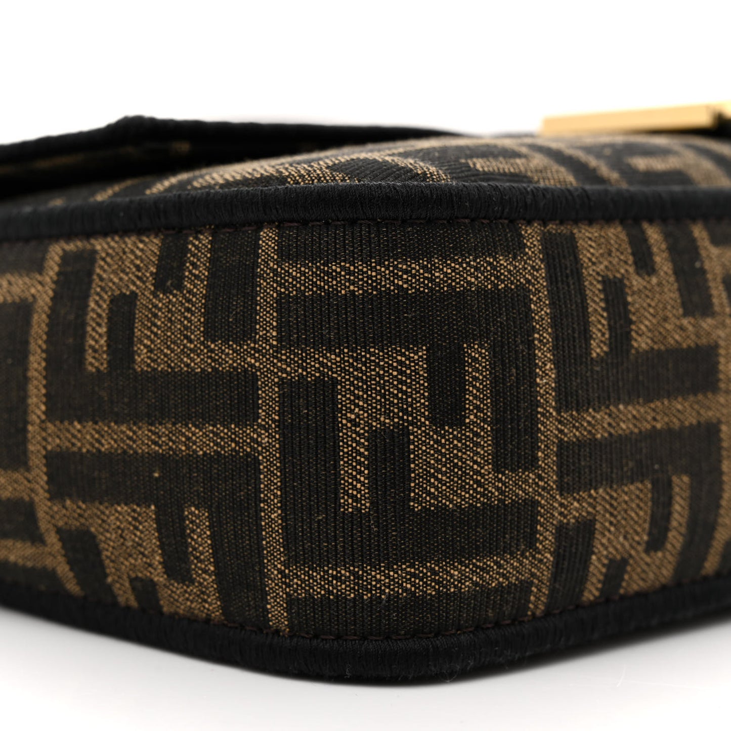 Fabric Jacquard FF 1974 Medium Baguette Tobacco Moro Black
