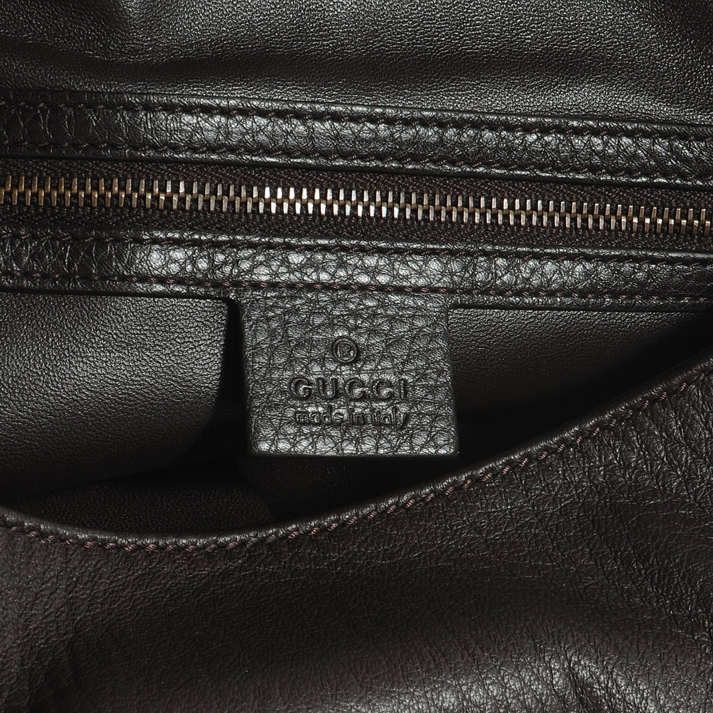 Deerskin Large Hip Bamboo Hobo Dark Cocoa