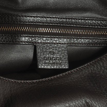 Gucci Deerskin Large Hip Bamboo Hobo Dark Cocoa 5 of 7