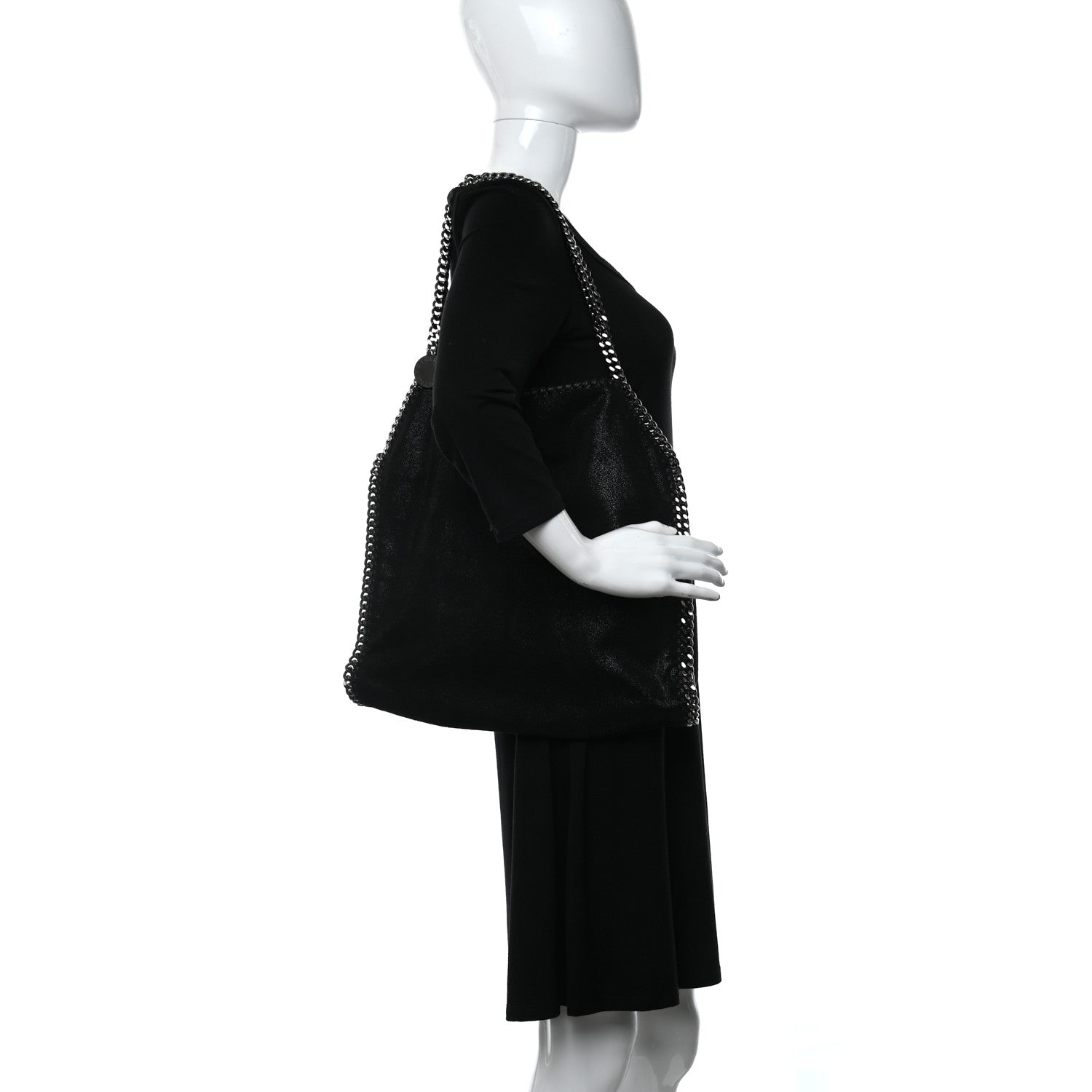 Stella McCartney Shaggy Deer Falabella Tote Black 2 of 9