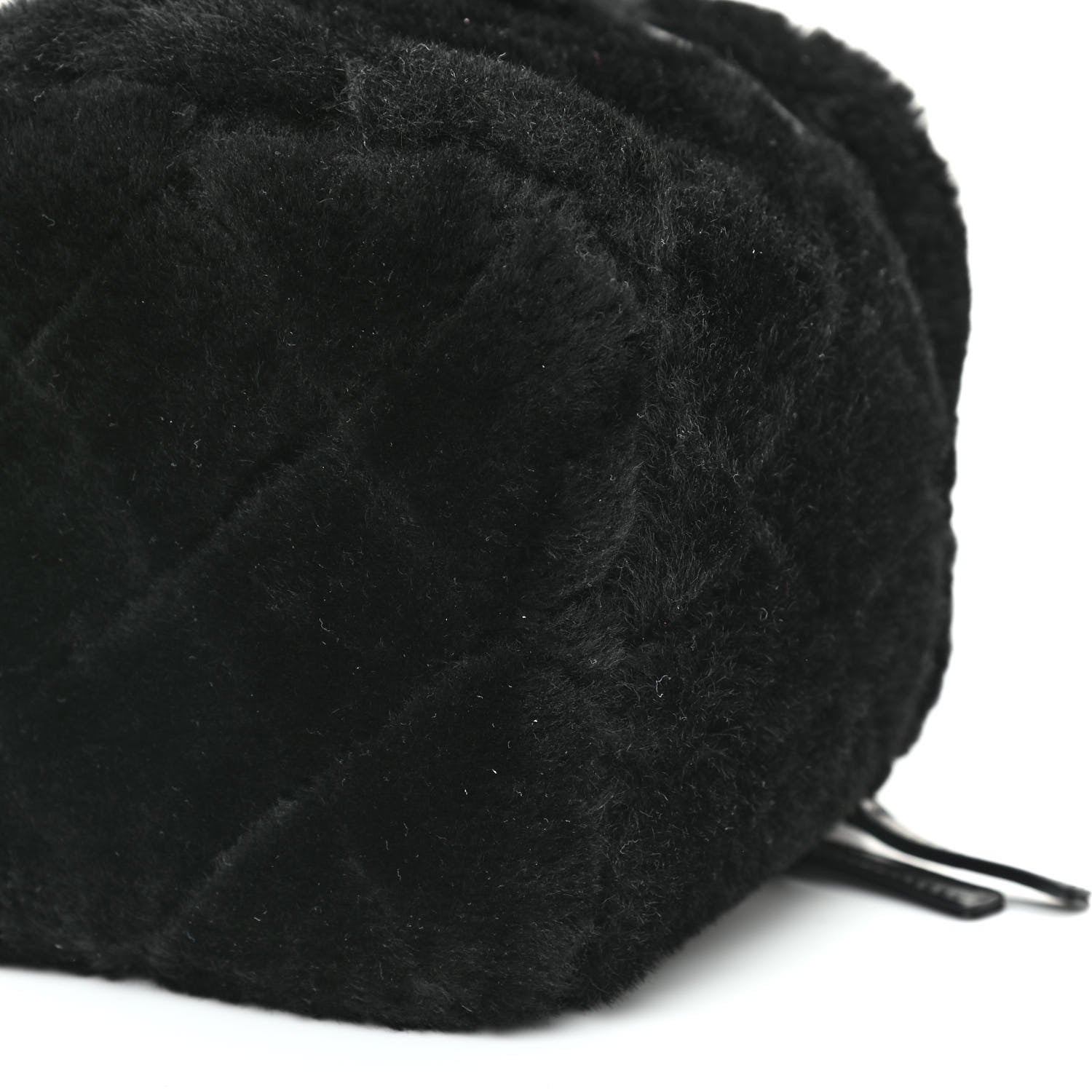 Chanel Shearling Lambskin Quilted Small Vanity Case Black 8 of 8