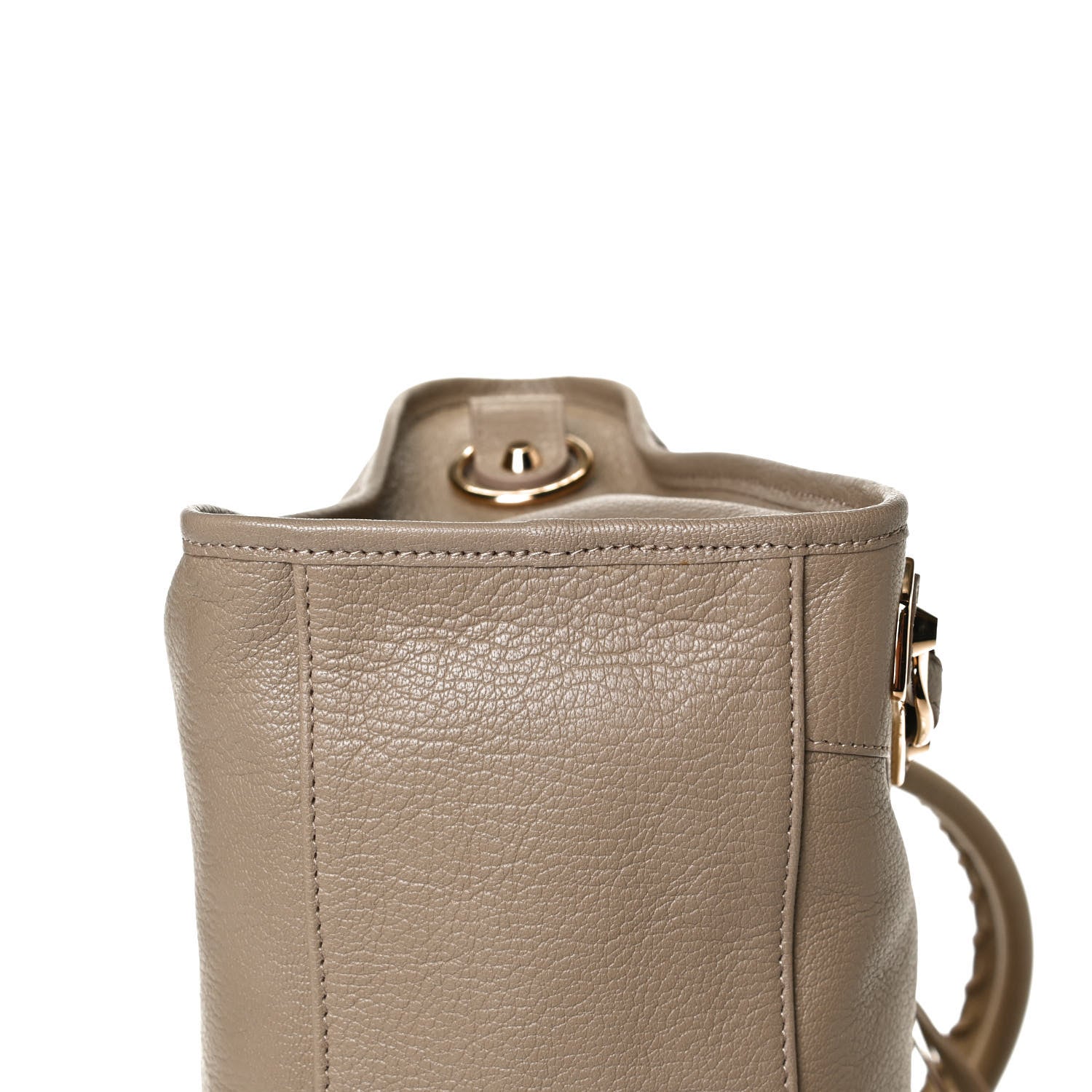 Balenciaga Chevre Gold Metallic Edge Hardware City Beige Latte 13 of 13