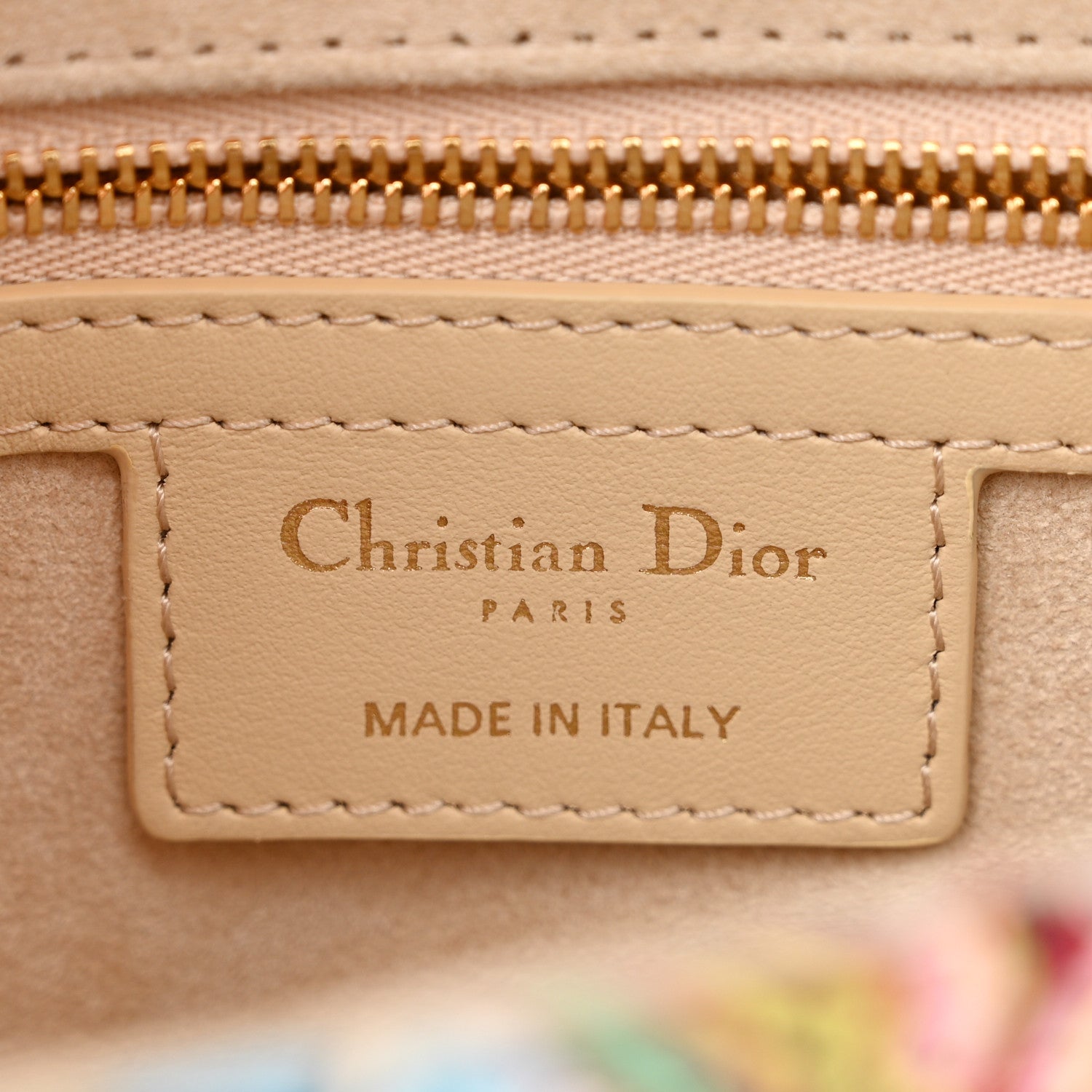Christian Dior Raffia Floral Embroidered Small Caro Bag Multicolor 6 of 13