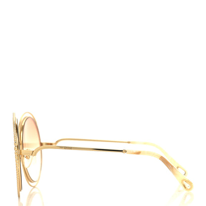 Chloe Oversized Round Carlina Oversized Round Sunglasses CE114SC Gold 3 of 7