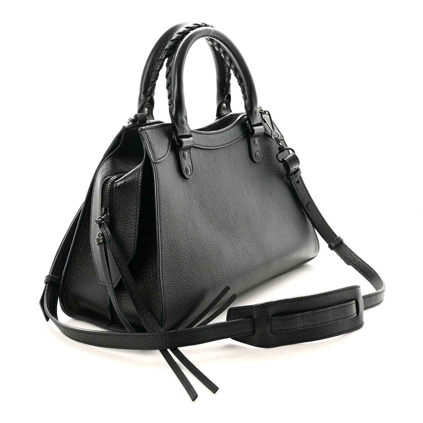 Grained Calfskin Neo Classic Black Hardware S City Black