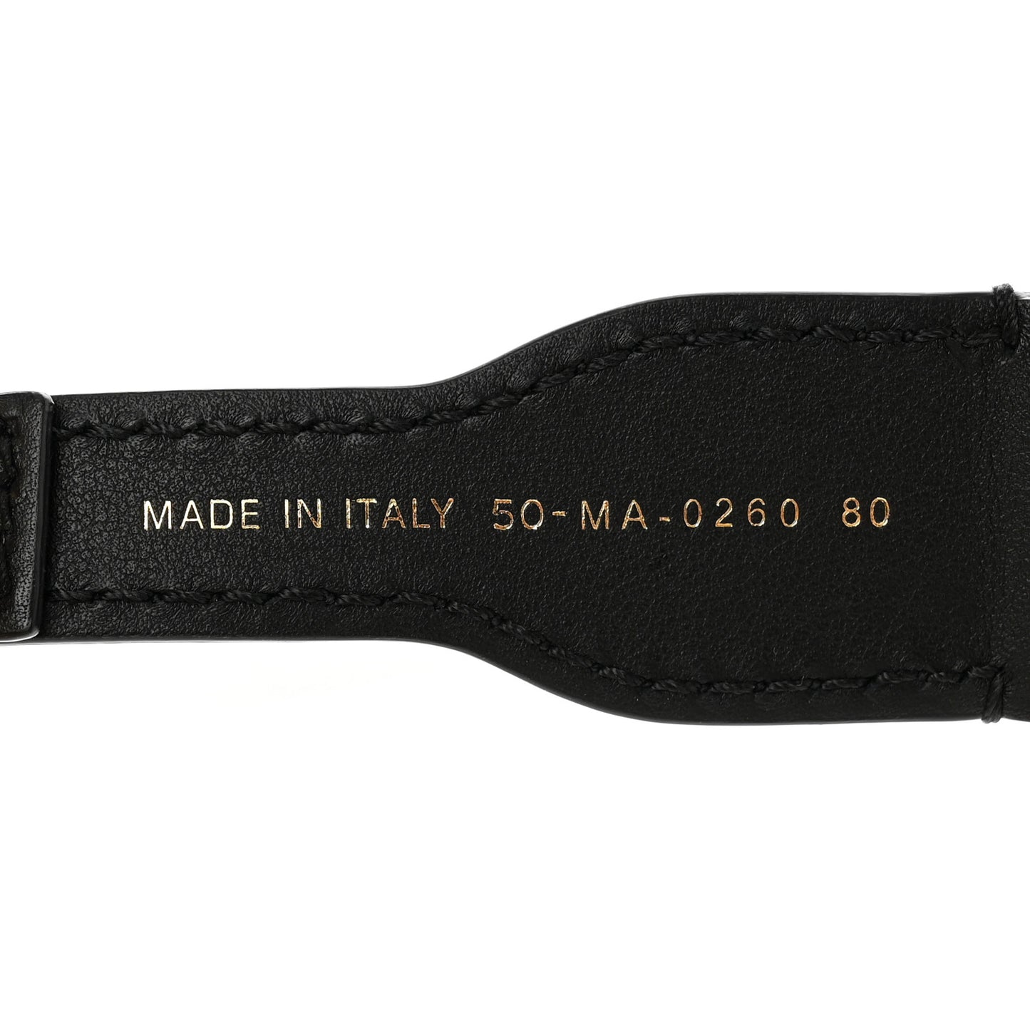 Canvas Embroidered Book Belt 80 32 Black White