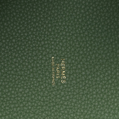 Hermes Taurillon Maurice Picotin Lock 22 MM Vert Criquet 6 of 10