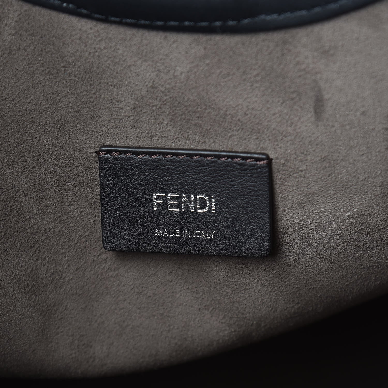 Fendi Vitello Century Wicker FF 1974 Embossed Large Runaway Shopper Tote Black 6 of 14