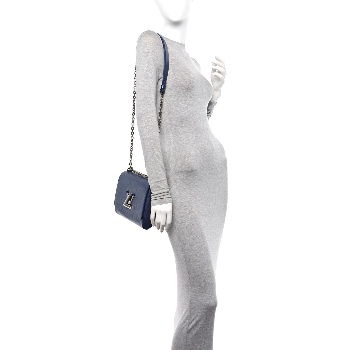 Epi Twist Shoulder Bag MM Indigo