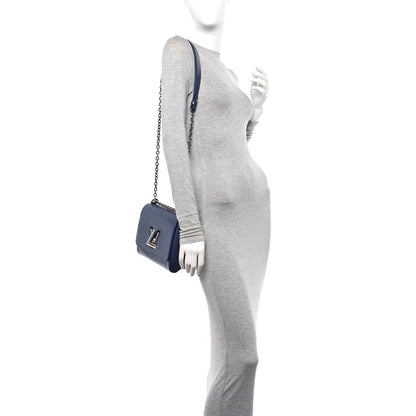 Louis Vuitton Epi Twist Shoulder Bag MM Indigo 2 of 12