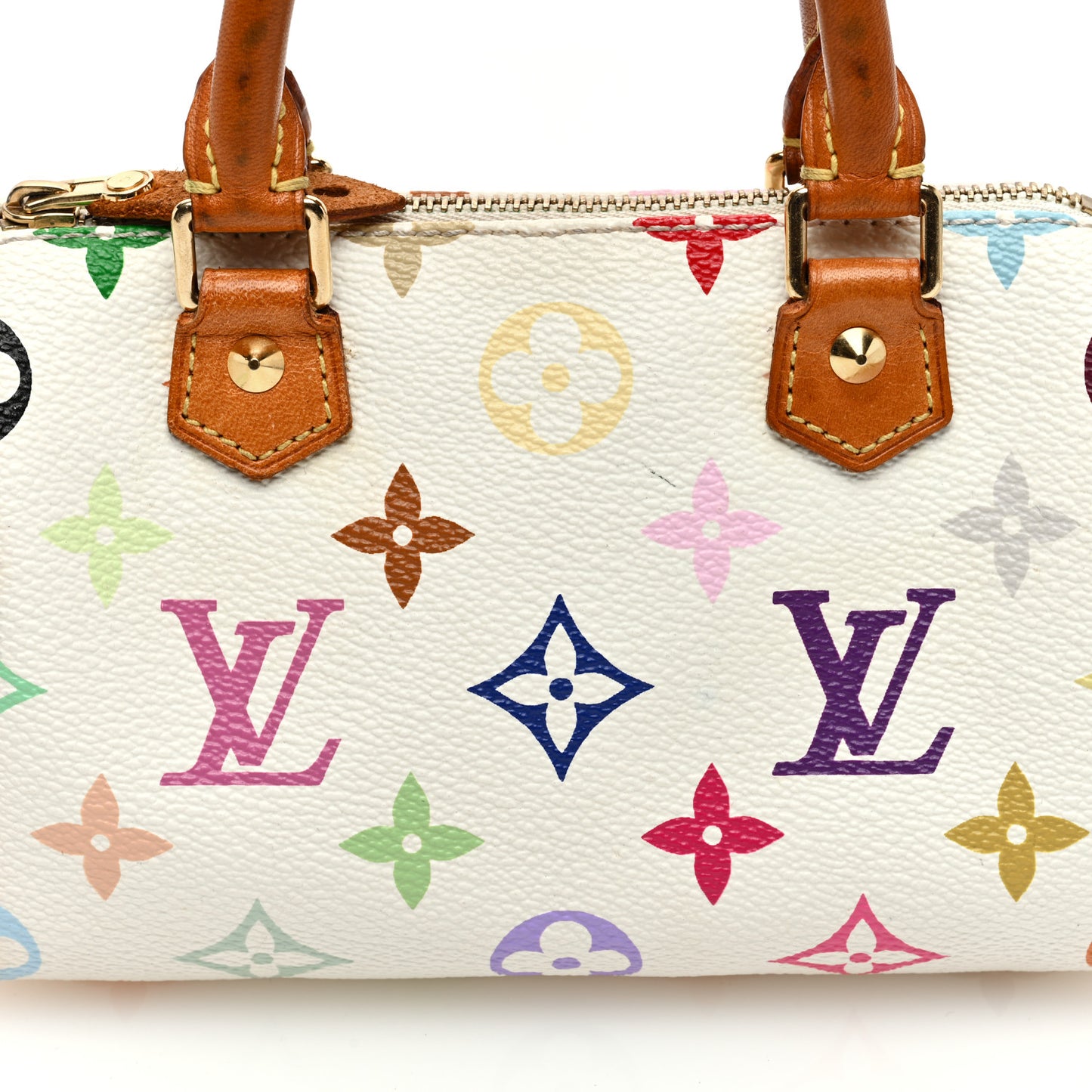 Monogram Multicolor Mini Sac HL Speedy White