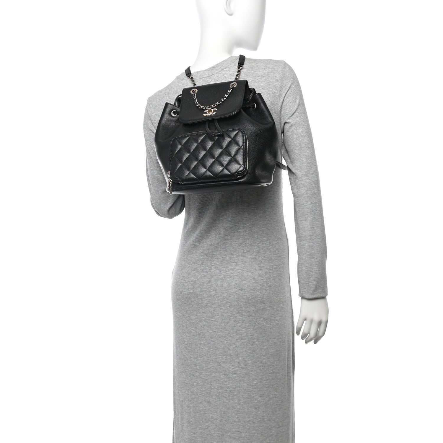 Chanel Caviar Quilted Business Affinity Backpack Black 2 of 12