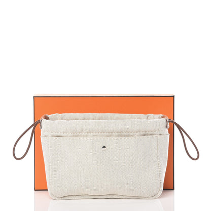 Hermes Canvas Barenia Fourbi 20 PM Pouch Naturel Fauve 8 of 8