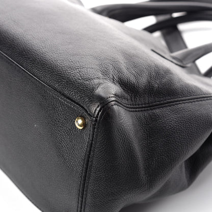 Chanel Calfskin Cerf Shopper Tote Black 18 of 19