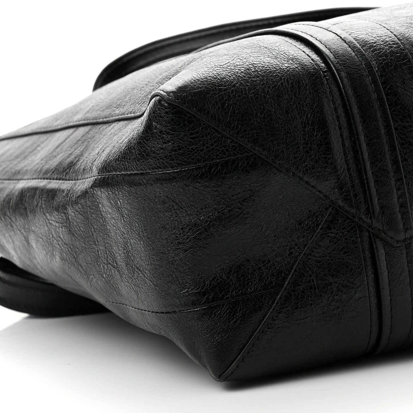 Agneau Arena Medium Barbes East West Shopper Black