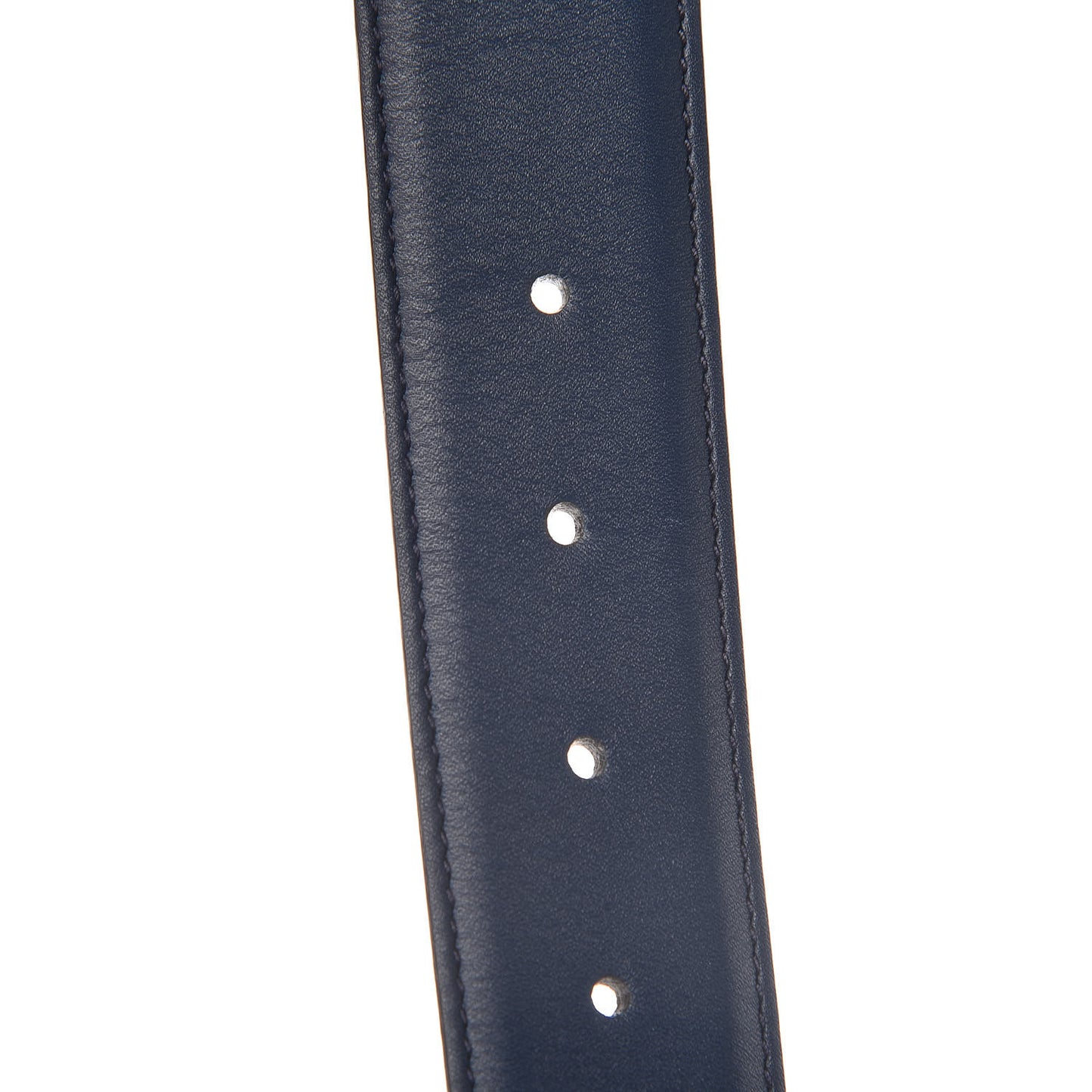 Moon Calfskin Interlocking G 37mm Belt 70 28 Cobalt Blue