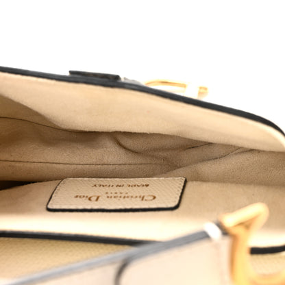 Christian Dior Grained Calfskin Mini Saddle Bag White 5 of 10
