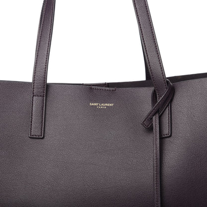 Saint Laurent Calfskin Large Shopping Tote Purple 10 of 11