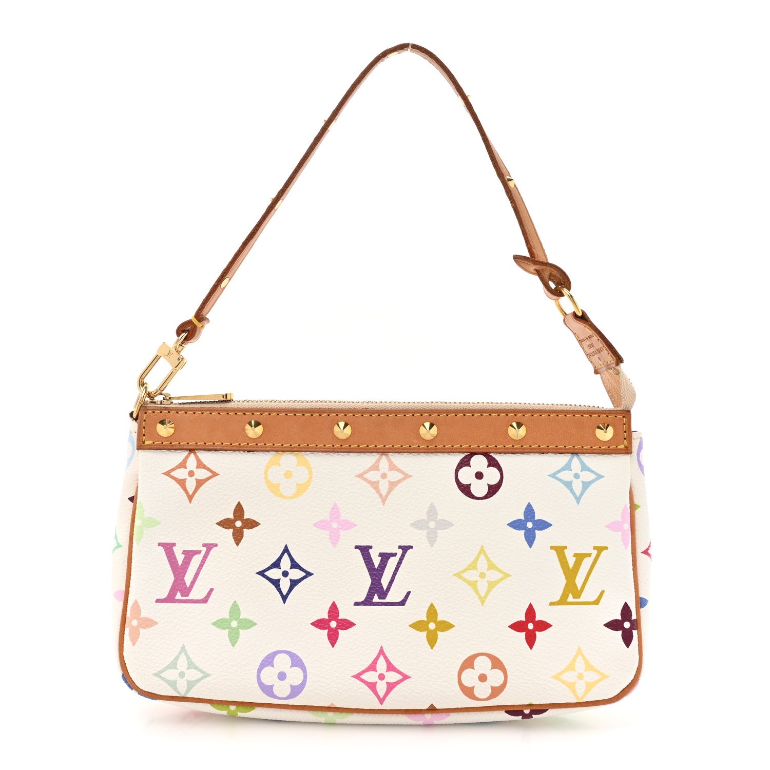 Louis Vuitton Monogram Multicolor Pochette Accessories White 1 of 13
