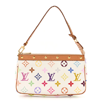 Louis Vuitton Monogram Multicolor Pochette Accessories White 1 of 13