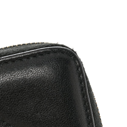 Chanel Shiny Goatskin Quilted Chanel 19 Zip Around Coin Purse Wallet Black 8 of 8
