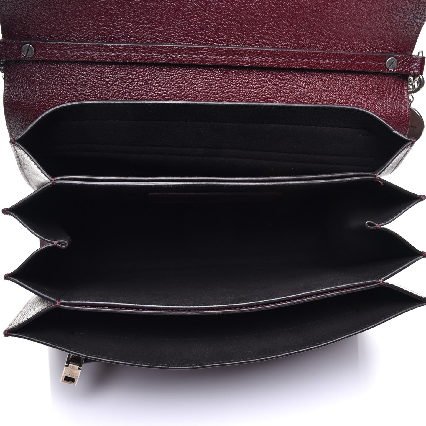 Goatskin Medium GV3 Shoulder Bag Aubergine
