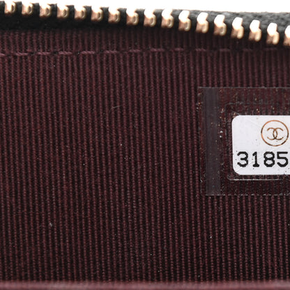 Chanel Caviar Quilted Flap Zip Card Holder On Chain Black 7 of 11