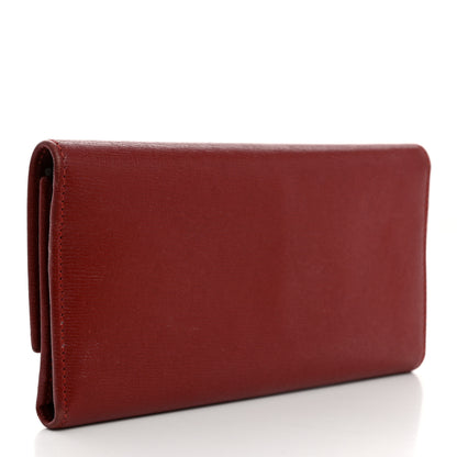 Gucci Calfskin GG Continental Wallet Red 3 of 7